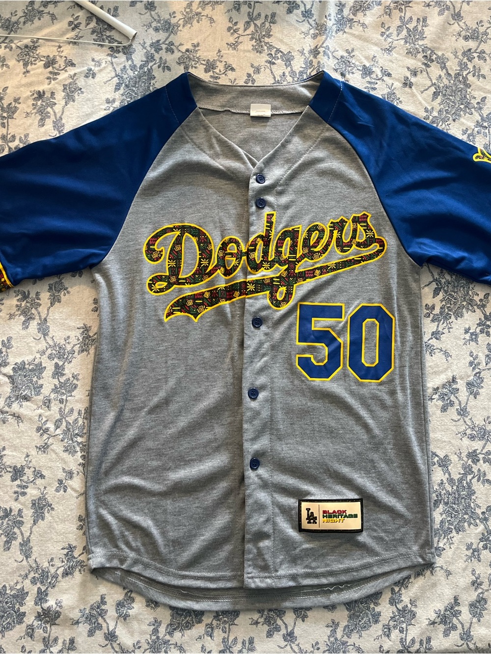 Los Angeles Dodgers Black Heritage Night Jersey Mookie Betts #50